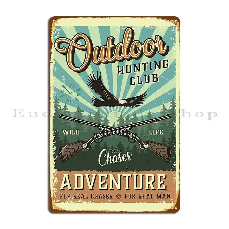Outdoor Adventure Cinema - Targa in Metallo Vintage per Club