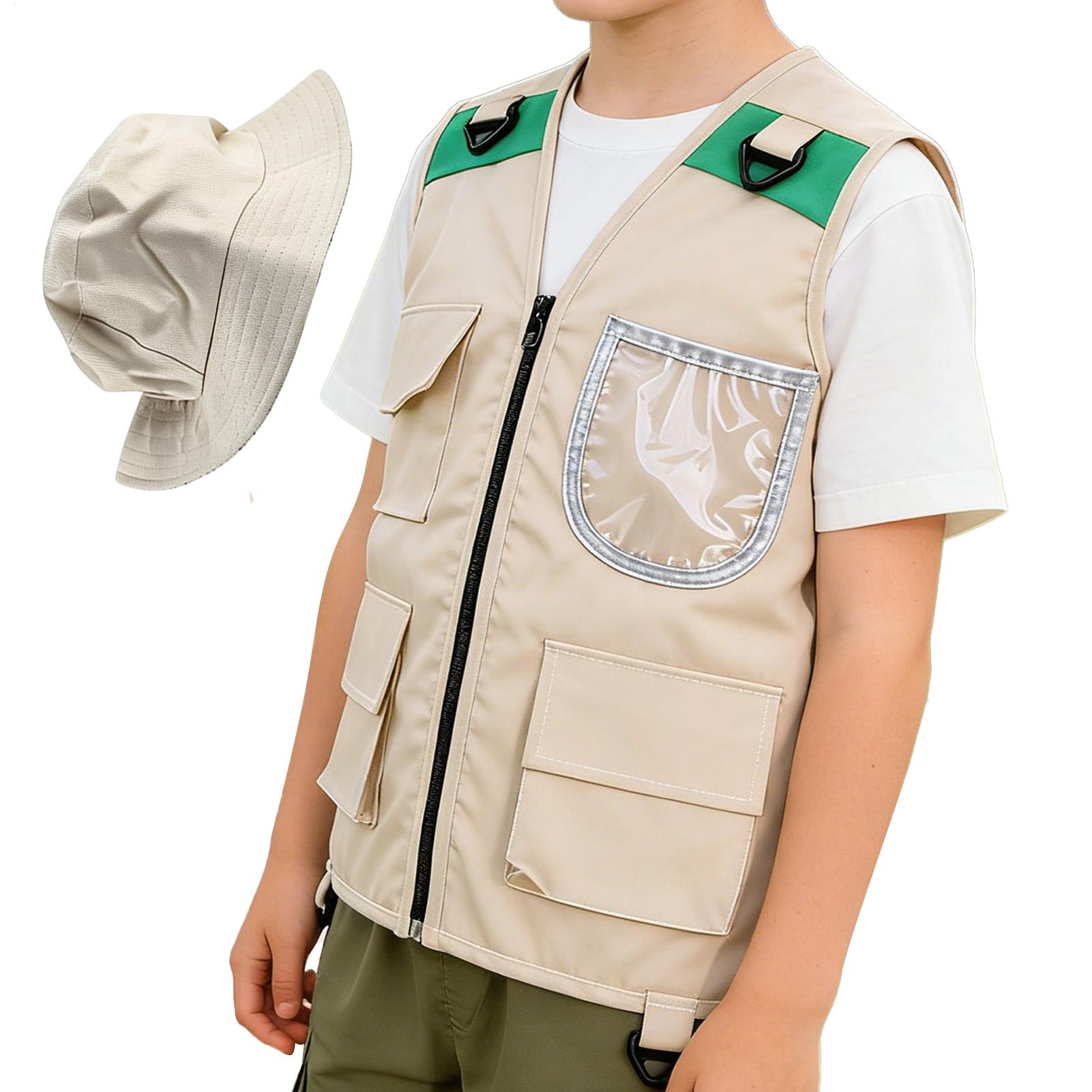 Outdoor Adventure Logo - 1 Pezzo Gilet da Esploratore per