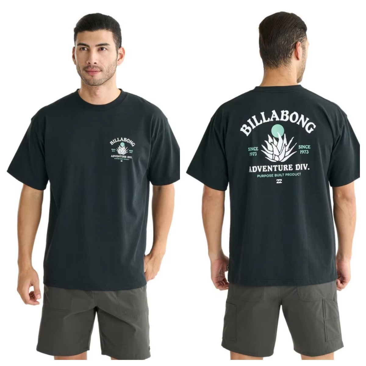 Outdoor Adventure Brand - T-shirt in cotone con grafica Adventure