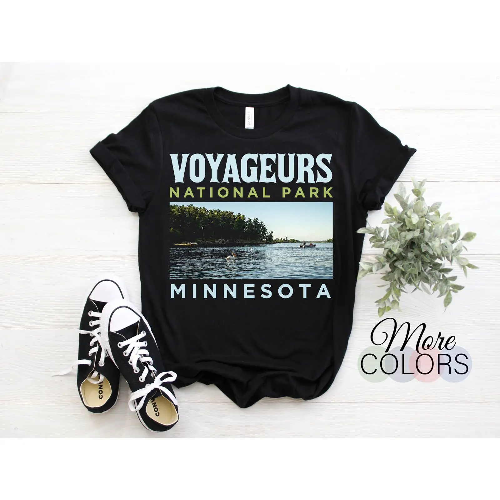 Outdoor Adventure Usa - Voyageurs National Park Minnesota Maglietta vintage