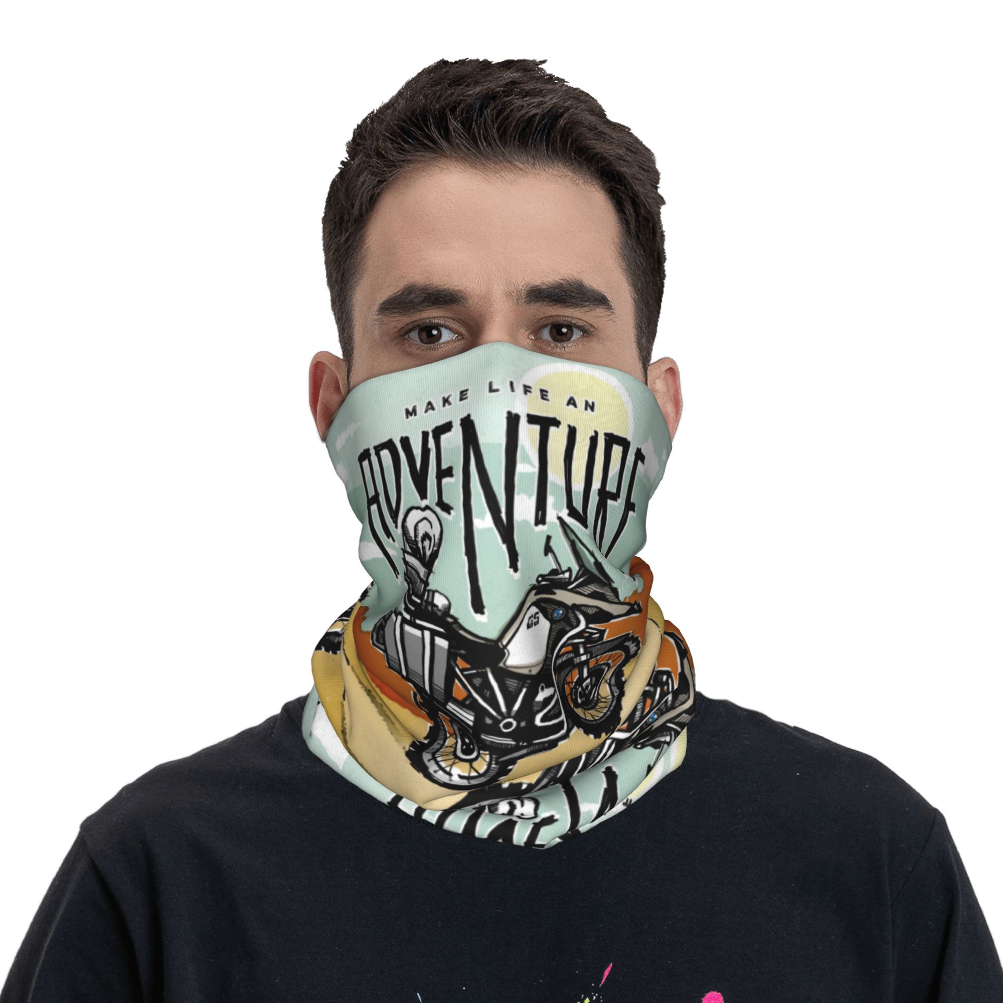 Outdoor Adventure Uva - Scaldacollo Personalizzato GS per Moto, Protezione
