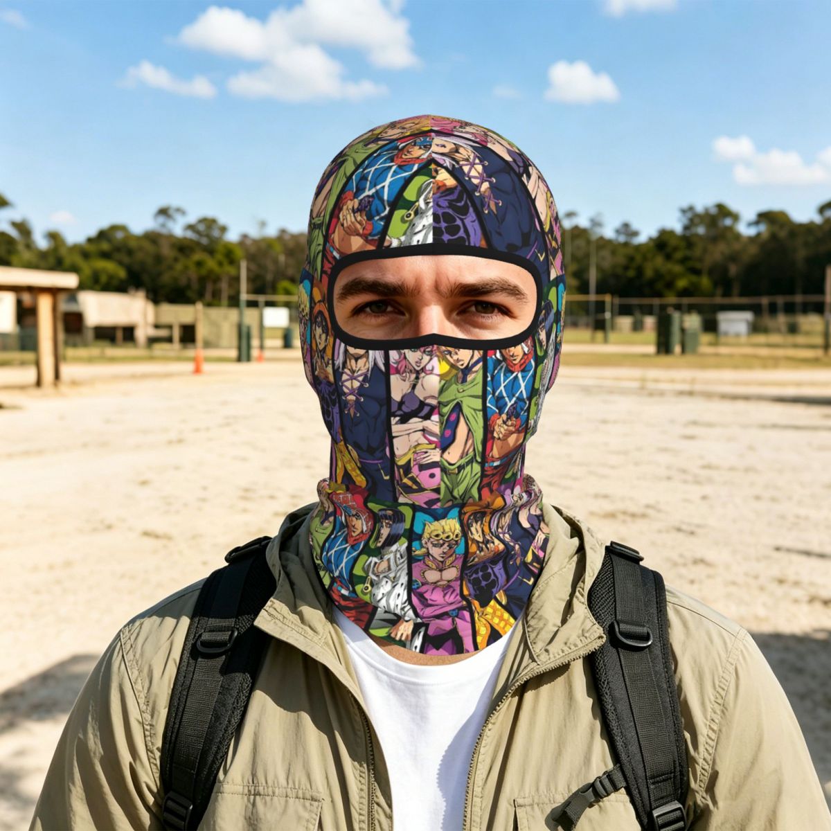 Outdoor Adventure Logo - Maschera Balaclava Traspirante con Logo di