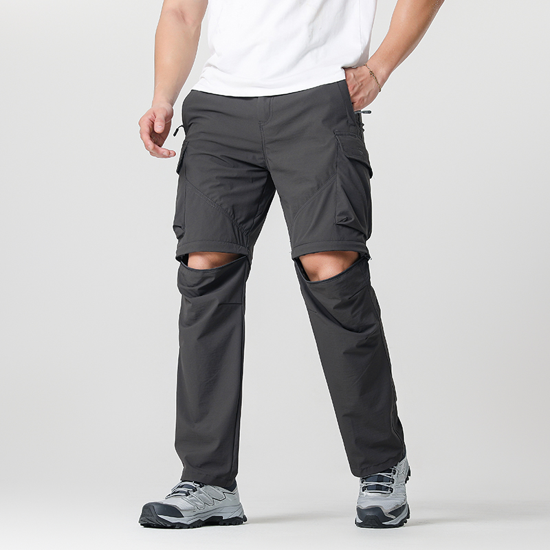 Outdoor Adventure Gear - Pantaloni convertibili da escursionismo cargo da