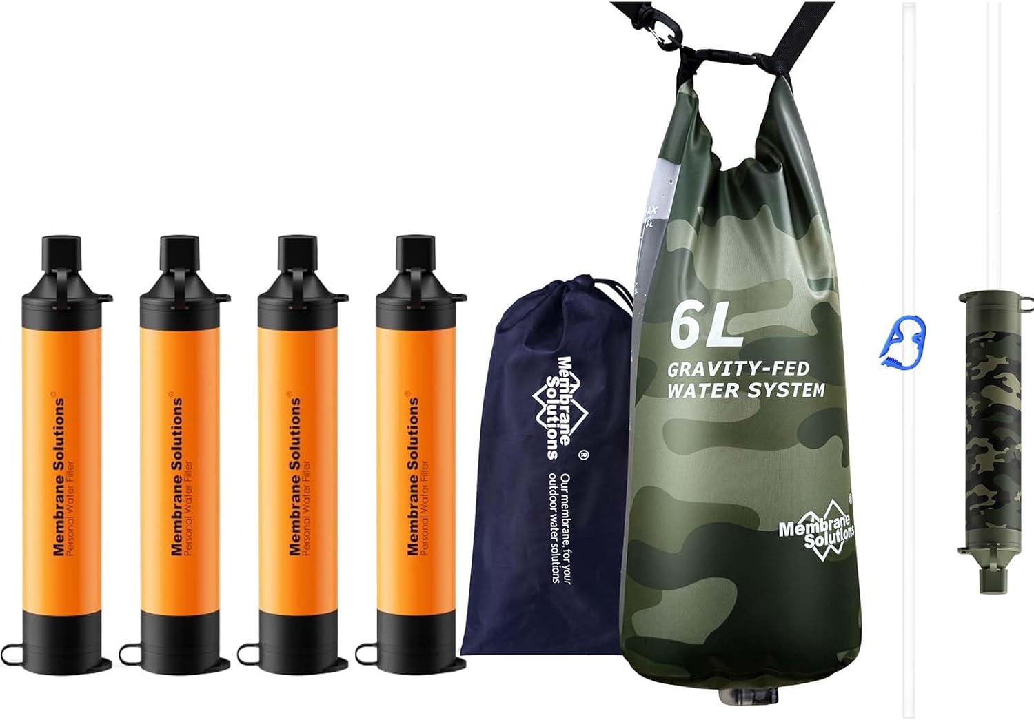 Filtro d'acqua Pro 6L Camo Gra - Water Filter Straw recensione e prezzo